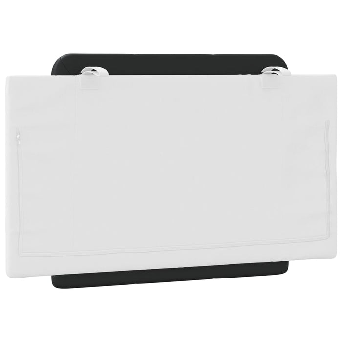 Cuscino Testiera Zadar Nero e Bianco 80 cm in Similpelle 374835