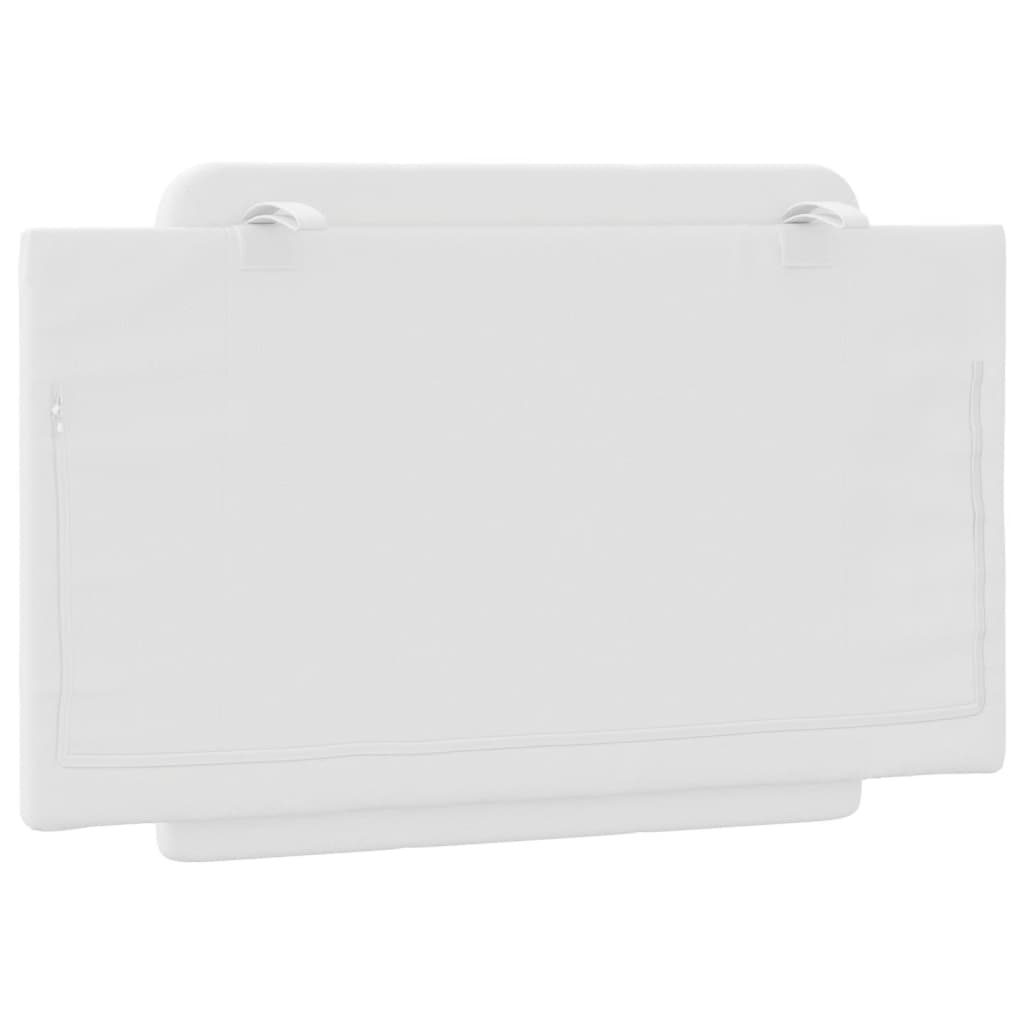 Cuscino Testiera Zadar Bianco 90 cm in Similpelle 374837