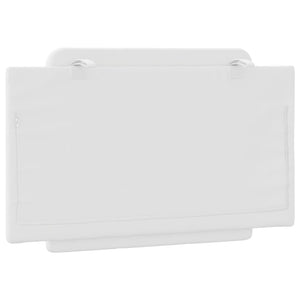 Cuscino Testiera Zadar Bianco 90 cm in Similpelle 374837