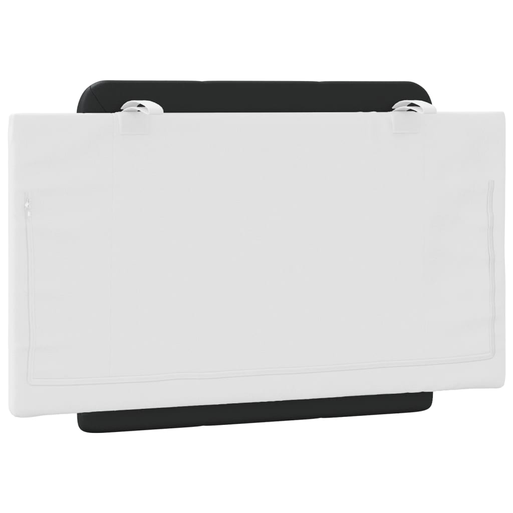 Cuscino Testiera Zadar Nero e Bianco 90 cm in Similpelle 374842