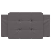 Cuscino Testiera Zadar Grigio 100 cm in Similpelle 374846