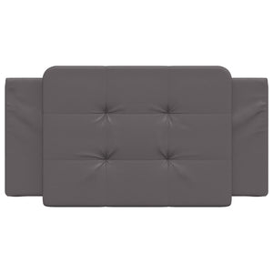 Cuscino Testiera Zadar Grigio 100 cm in Similpelle 374846