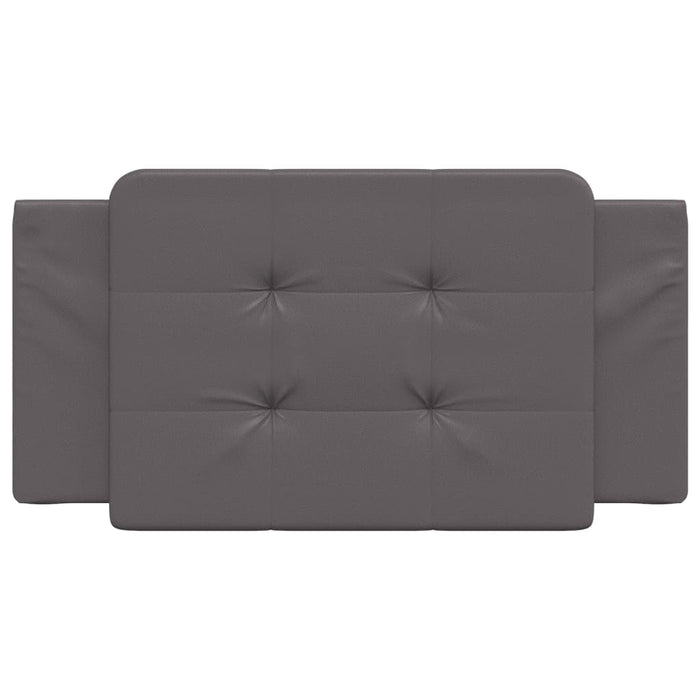 Cuscino Testiera Zadar Grigio 100 cm in Similpelle 374846