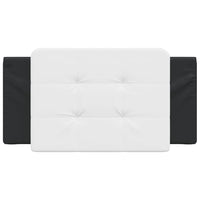 Cuscino Testiera Zadar Nero e Bianco 100 cm in Similpelle 374848