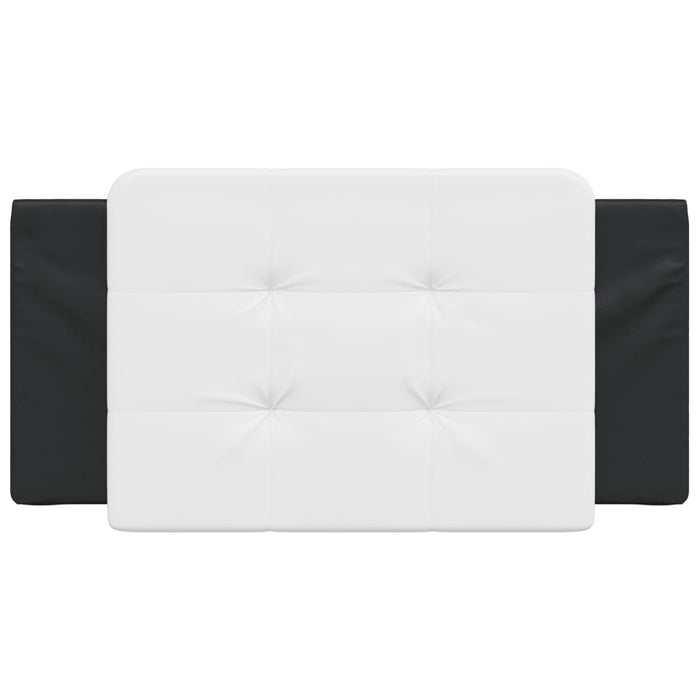 Cuscino Testiera Zadar Nero e Bianco 100 cm in Similpelle 374848