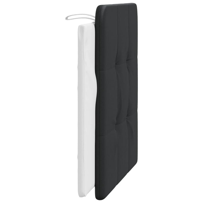 Cuscino Testiera Zadar Nero e Bianco 100 cm in Similpelle 374849