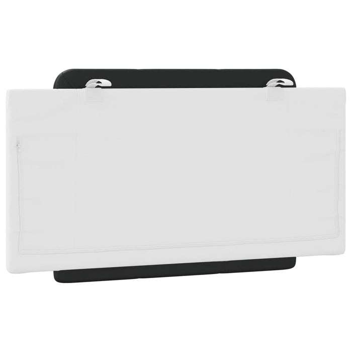 Cuscino Testiera Zadar Nero e Bianco 100 cm in Similpelle 374849