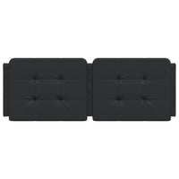 Cuscino Testiera Zadar Nero 120 cm in Similpelle 374850