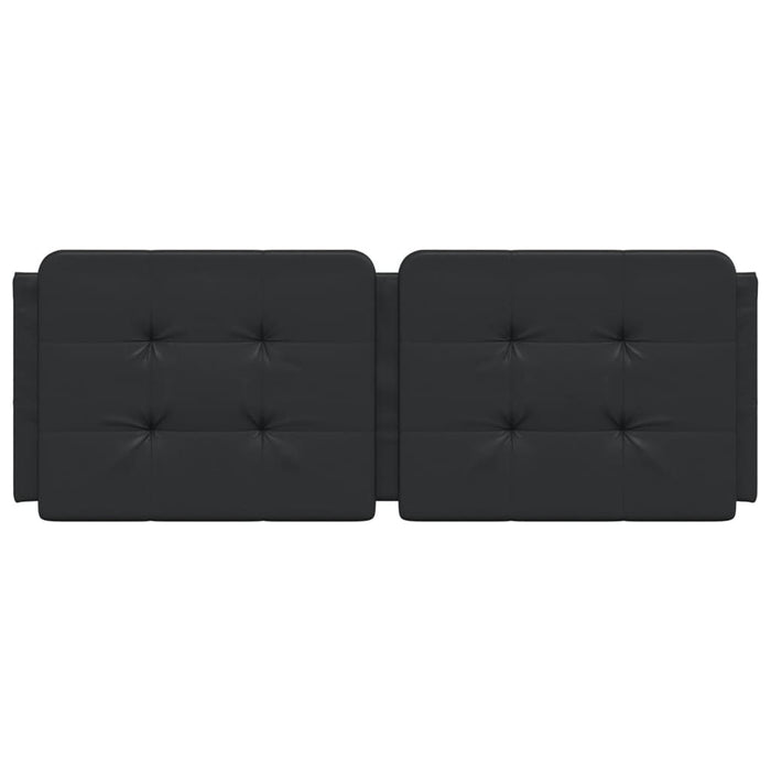 Cuscino Testiera Zadar Nero 120 cm in Similpelle 374850