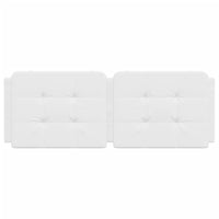 Cuscino Testiera Zadar Bianco 120 cm in Similpelle 374851