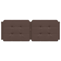 Cuscino Testiera Zadar Marrone 120 cm in Similpelle 374852