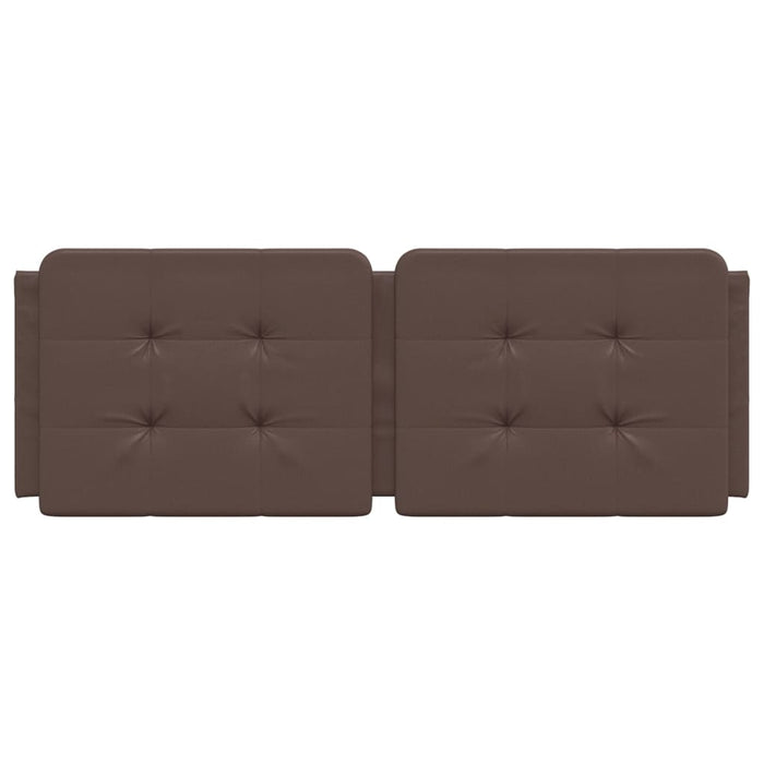 Cuscino Testiera Zadar Marrone 120 cm in Similpelle 374852