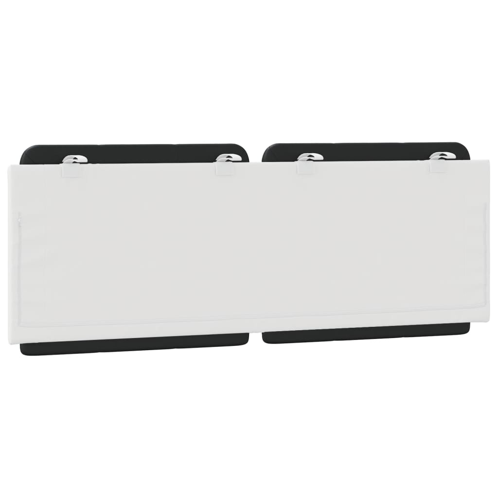 Cuscino Testiera-Cuscino per Testiera Zadar Nero e Bianco 120 cm in Similpelle 766567