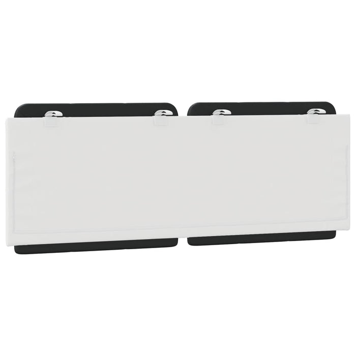 Cuscino Testiera-Cuscino per Testiera Zadar Nero e Bianco 120 cm in Similpelle 766567