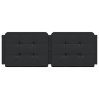 Cuscino Testiera Zadar Nero 140 cm in Similpelle 374859