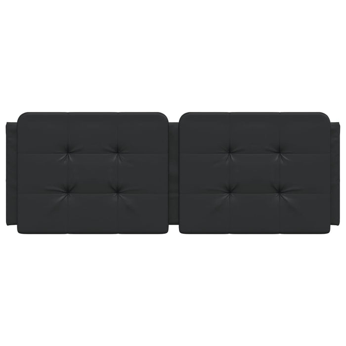 Cuscino Testiera Zadar Nero 140 cm in Similpelle 374859