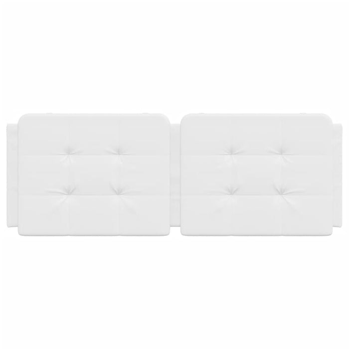 Cuscino Testiera Zadar Bianco 140 cm in Similpelle 374860