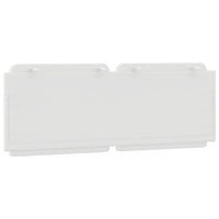 Cuscino Testiera-Cuscino per Testiera Zadar Bianco 140 cm in Similpelle