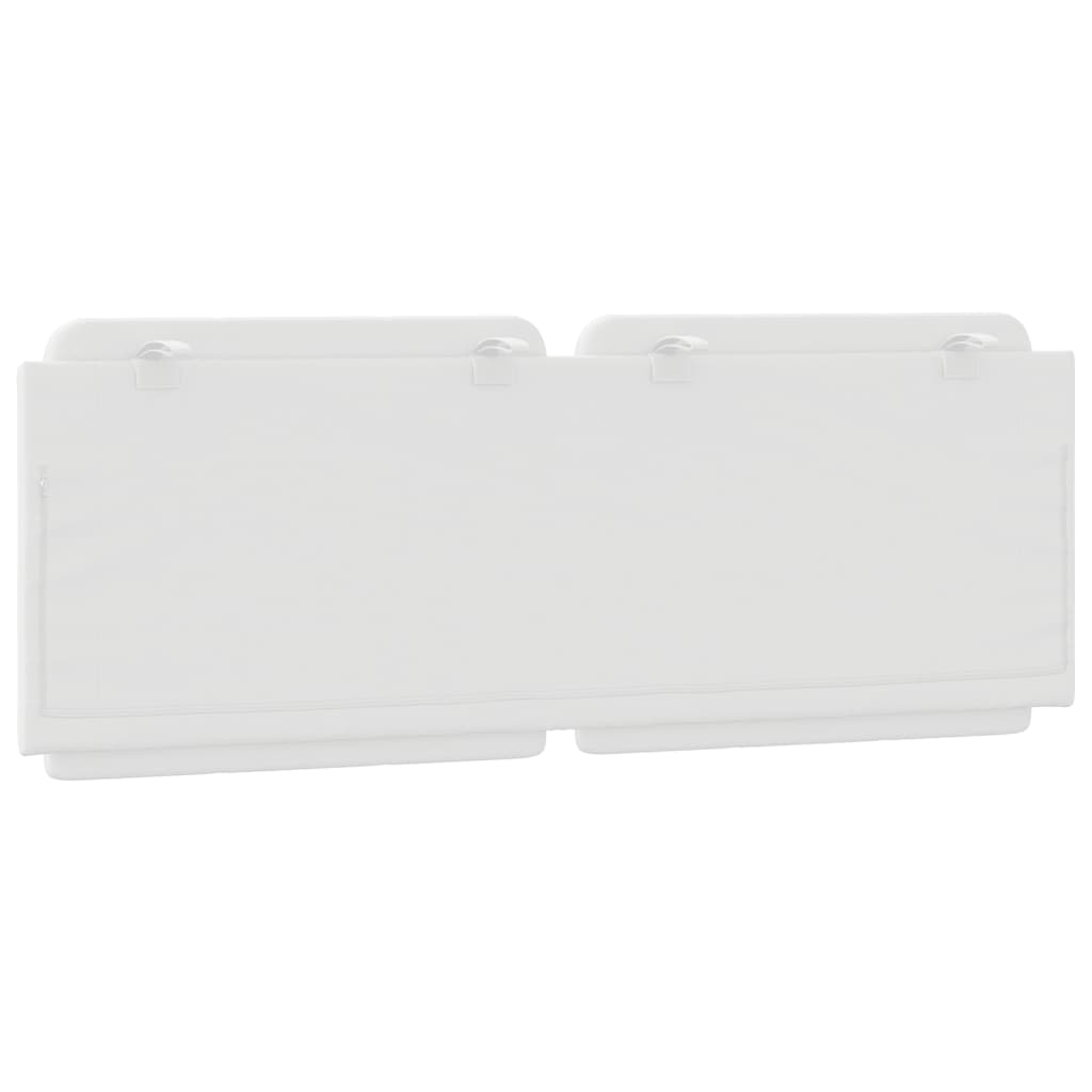 Cuscino Testiera Zadar Bianco 140 cm in Similpelle 374860