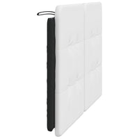 Cuscino Testiera-Cuscino per Testiera Zadar Bianco e Nero 140 cm in Similpelle