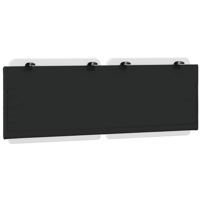 Cuscino Testiera-Cuscino per Testiera Zadar Bianco e Nero 140 cm in Similpelle