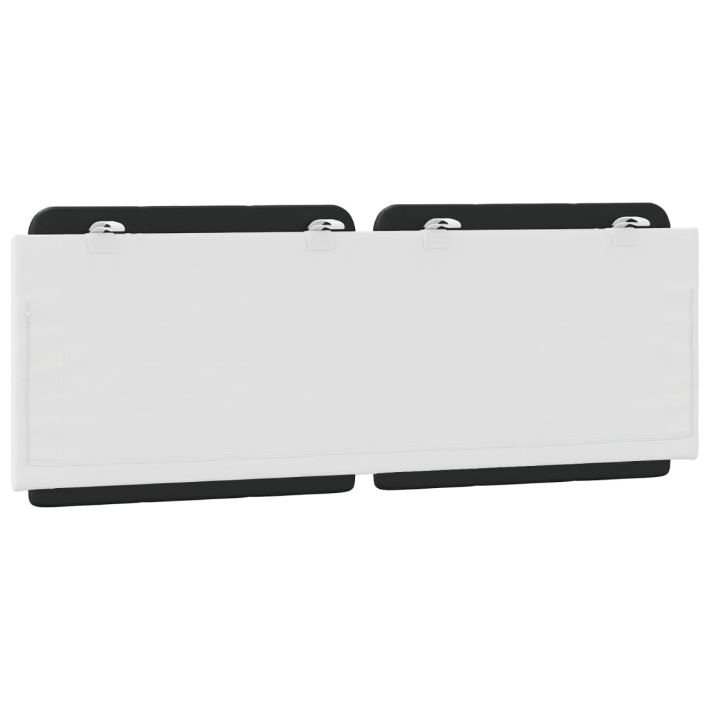 Cuscino Testiera Zadar Nero e Bianco 140 cm in Similpelle 374865