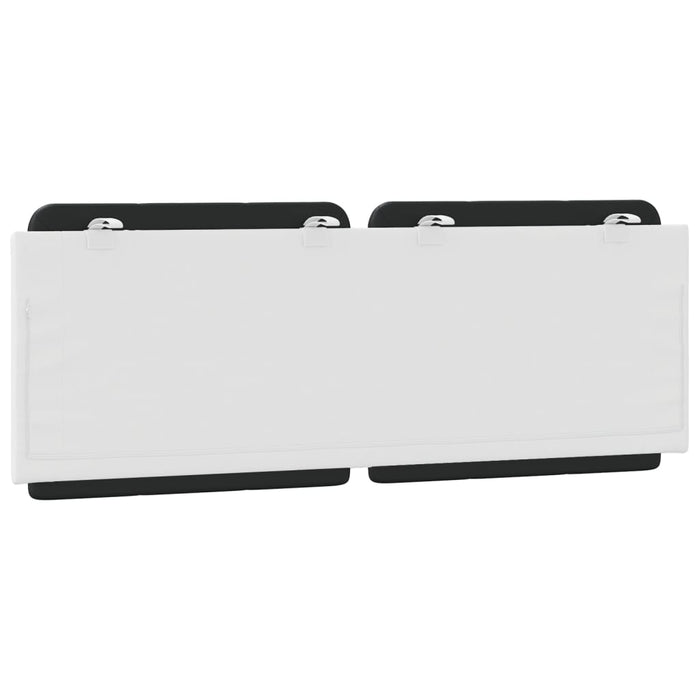 Cuscino Testiera Zadar Nero e Bianco 140 cm in Similpelle 374865