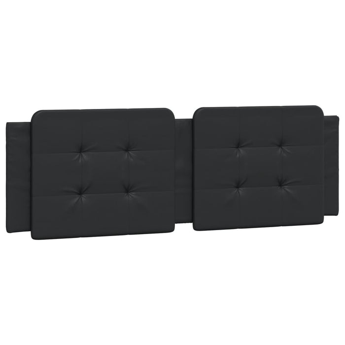 Cuscino Testiera Zadar Nero 160 cm in Similpelle 374866