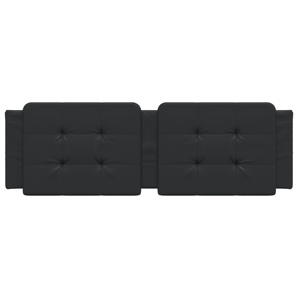 Cuscino Testiera Zadar Nero 160 cm in Similpelle 374866