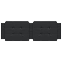 Cuscino Testiera Zadar Nero 160 cm in Similpelle 374866