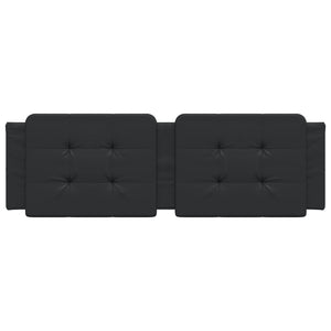 Cuscino Testiera Zadar Nero 160 cm in Similpelle 374866