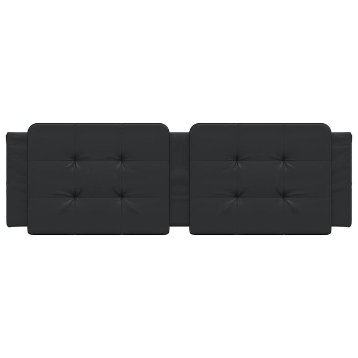 Cuscino Testiera Zadar Nero 160 cm in Similpelle 374866