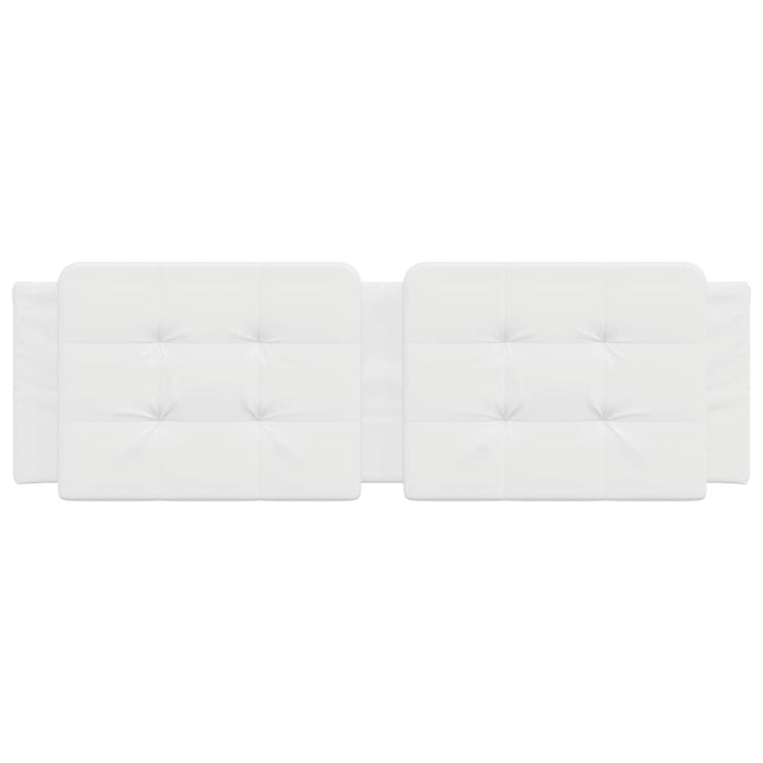 Cuscino Testiera Zadar Bianco 160 cm in Similpelle 374867