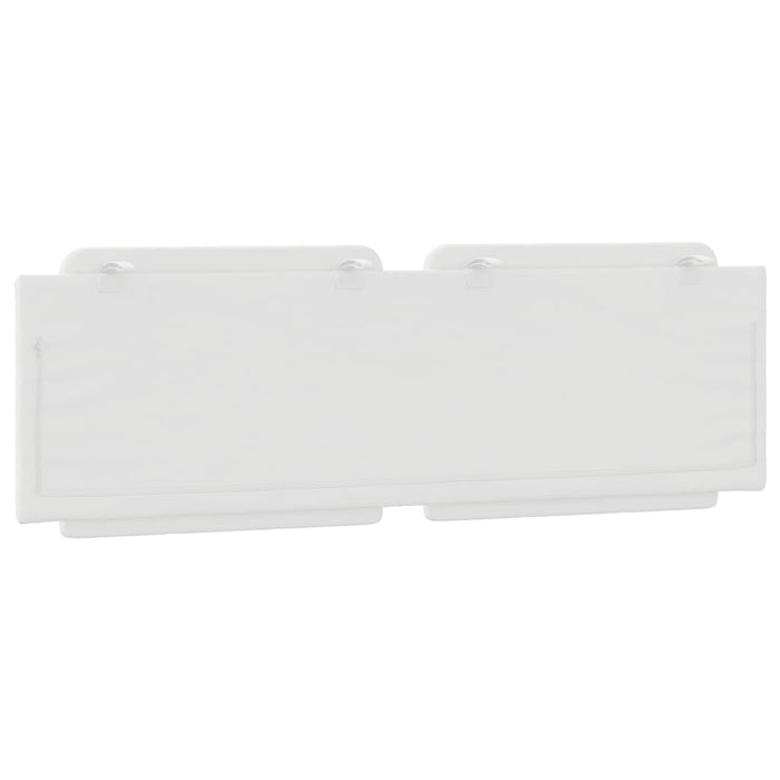 Cuscino Testiera Zadar Bianco 160 cm in Similpelle 374867