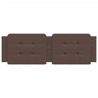 Cuscino Testiera Zadar Marrone 160 cm in Similpelle 374868