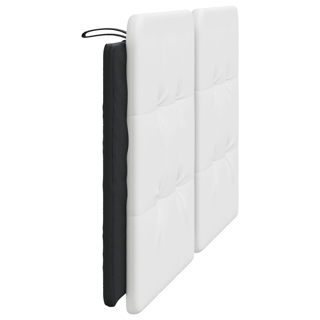 Cuscino Testiera Zadar Bianco e Nero 160 cm in Similpelle 374871