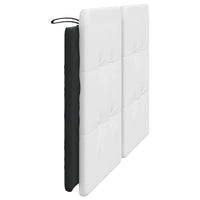 Cuscino Testiera Zadar Bianco e Nero 160 cm in Similpelle 374871