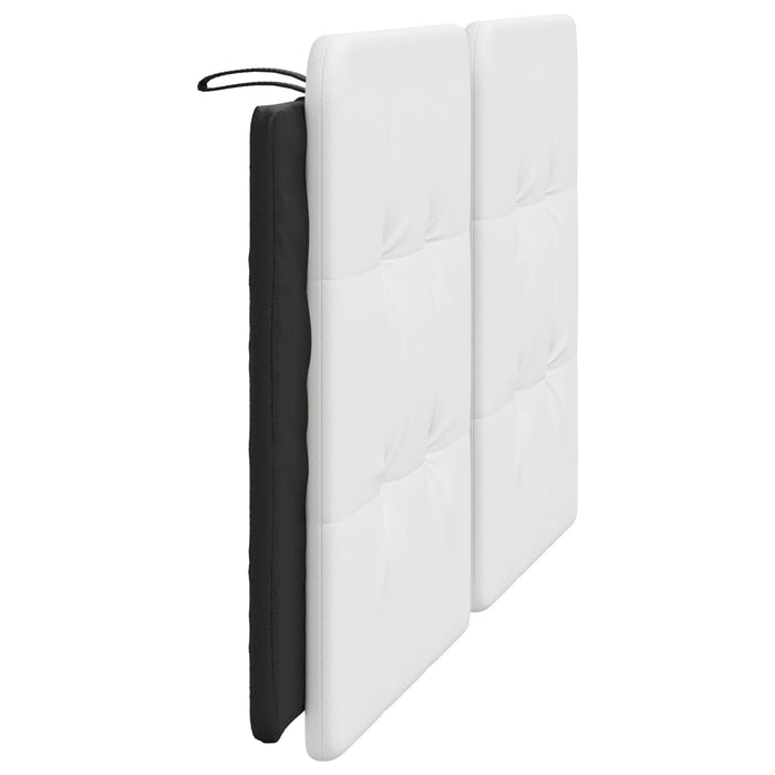 Cuscino Testiera-Cuscino per Testiera Zadar Bianco e Nero 160 cm in Similpelle