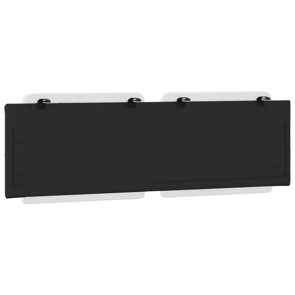 Cuscino Testiera Zadar Bianco e Nero 160 cm in Similpelle 374871