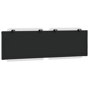 Cuscino Testiera Zadar Bianco e Nero 160 cm in Similpelle 374871