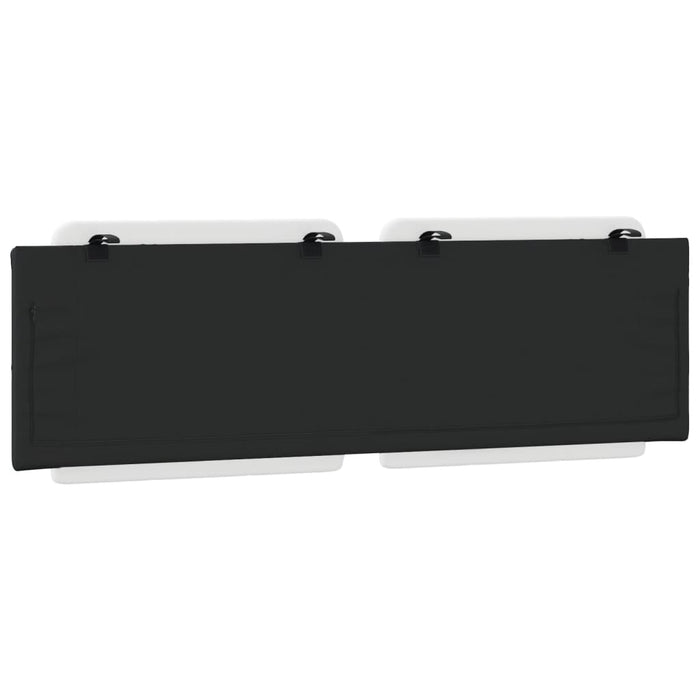 Cuscino Testiera Zadar Bianco e Nero 160 cm in Similpelle 374871