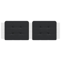 Cuscino Testiera Zadar Nero e Bianco 160 cm in Similpelle 374872