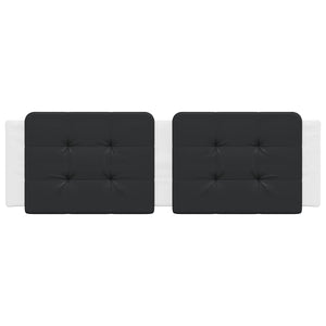 Cuscino Testiera Zadar Nero e Bianco 160 cm in Similpelle 374872