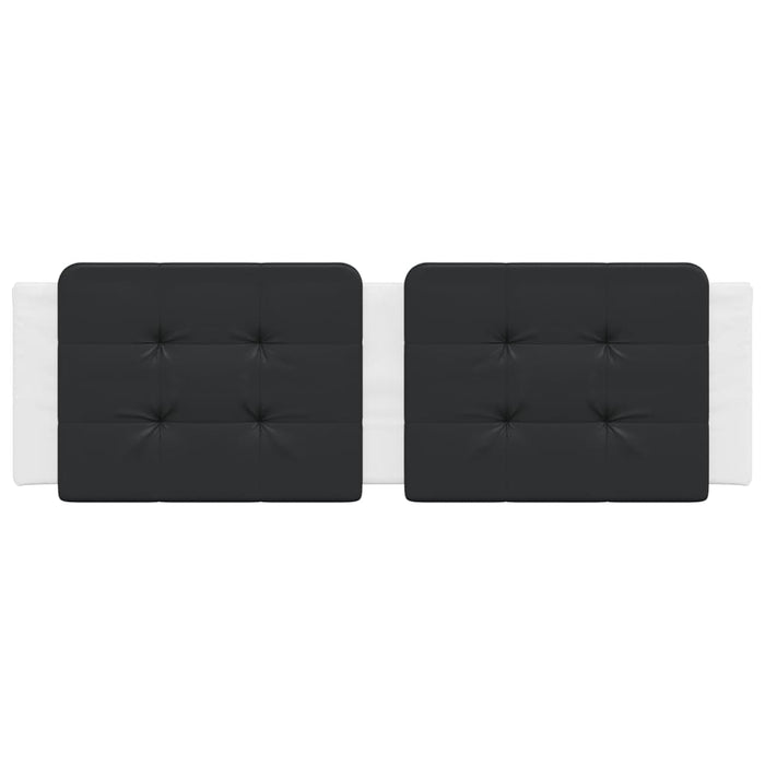 Cuscino Testiera Zadar Nero e Bianco 160 cm in Similpelle 374872