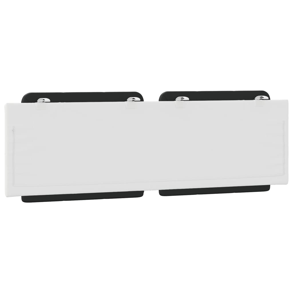 Cuscino Testiera Zadar Nero e Bianco 160 cm in Similpelle 374872