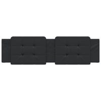 Cuscino Testiera Zadar Nero 180 cm in Similpelle 374873