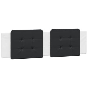 Cuscino Testiera-Cuscino per Testiera Zadar Nero e Bianco 180 cm in Similpelle