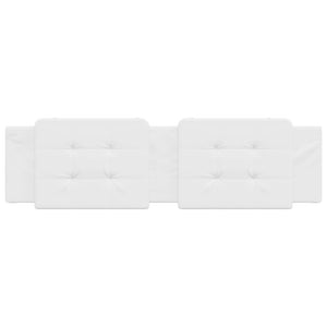 Cuscino Testiera Zadar Bianco 183 cm in Similpelle 374881