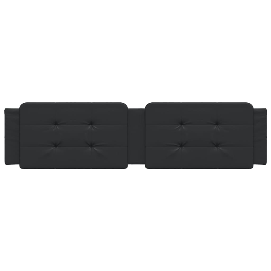 Cuscino Testiera Zadar Nero 200 cm in Similpelle 374883