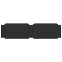 Cuscino Testiera Zadar Nero 200 cm in Similpelle 374883